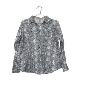 Walls black pearl snap shirt size large